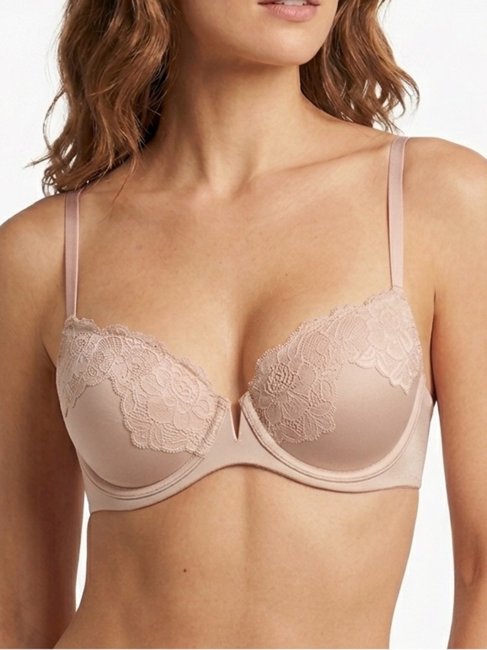 Maidenform Light Pink Lace T-Shirt Bra